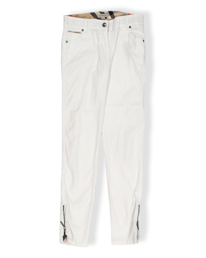 Burberry Pantalone Bianco - SecondChancy