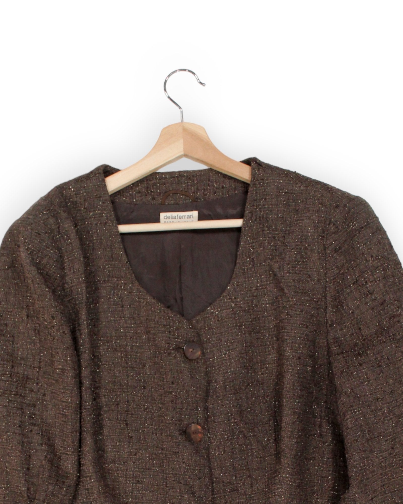 Delia Ferrari Vintage Brown Jacket – SecondChancy