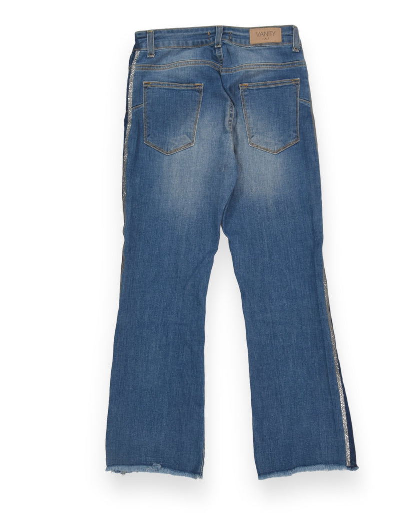 Jeans Blu Con Strass - SecondChancy