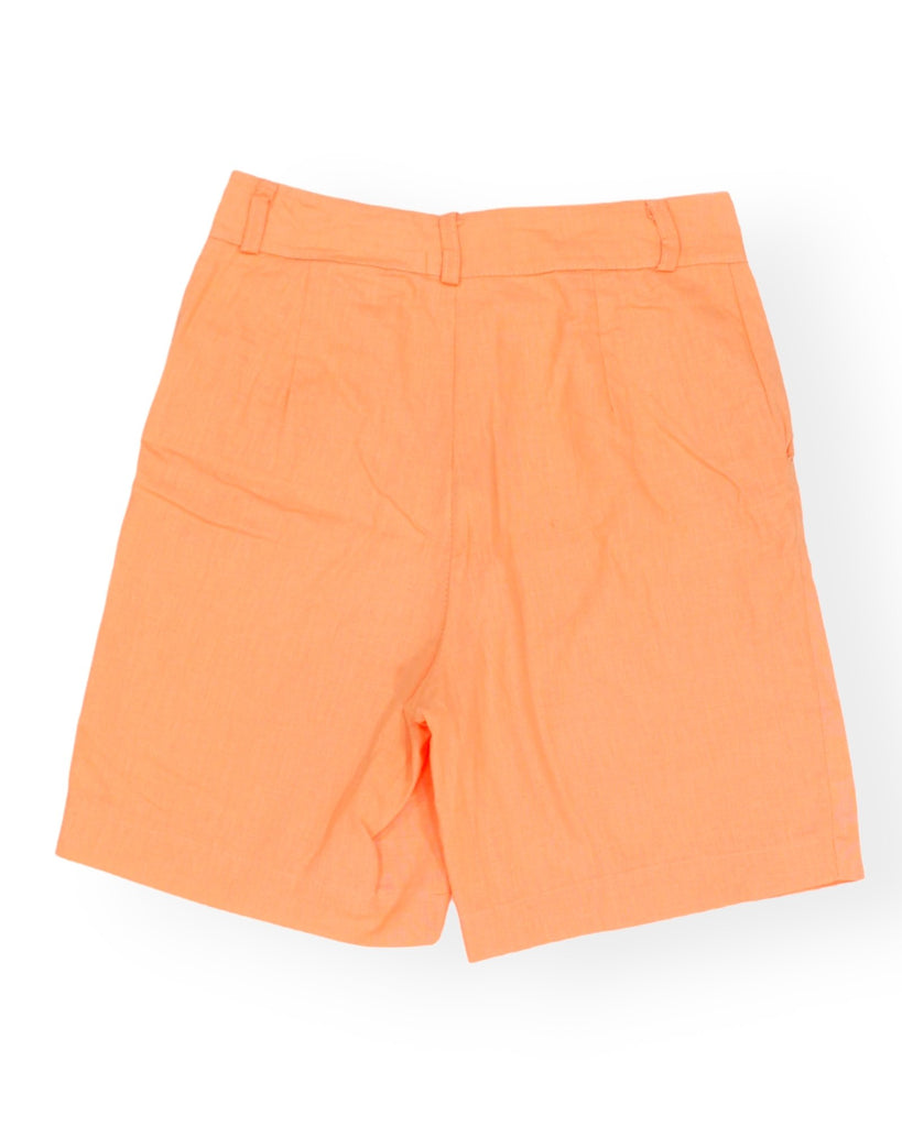 Pantaloncino Arancione in Lino - SecondChancy